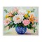 Stupell Industries Indigo Chinoiserie with Assorted Flowers Framed Giclee, design by Petal Prints Design